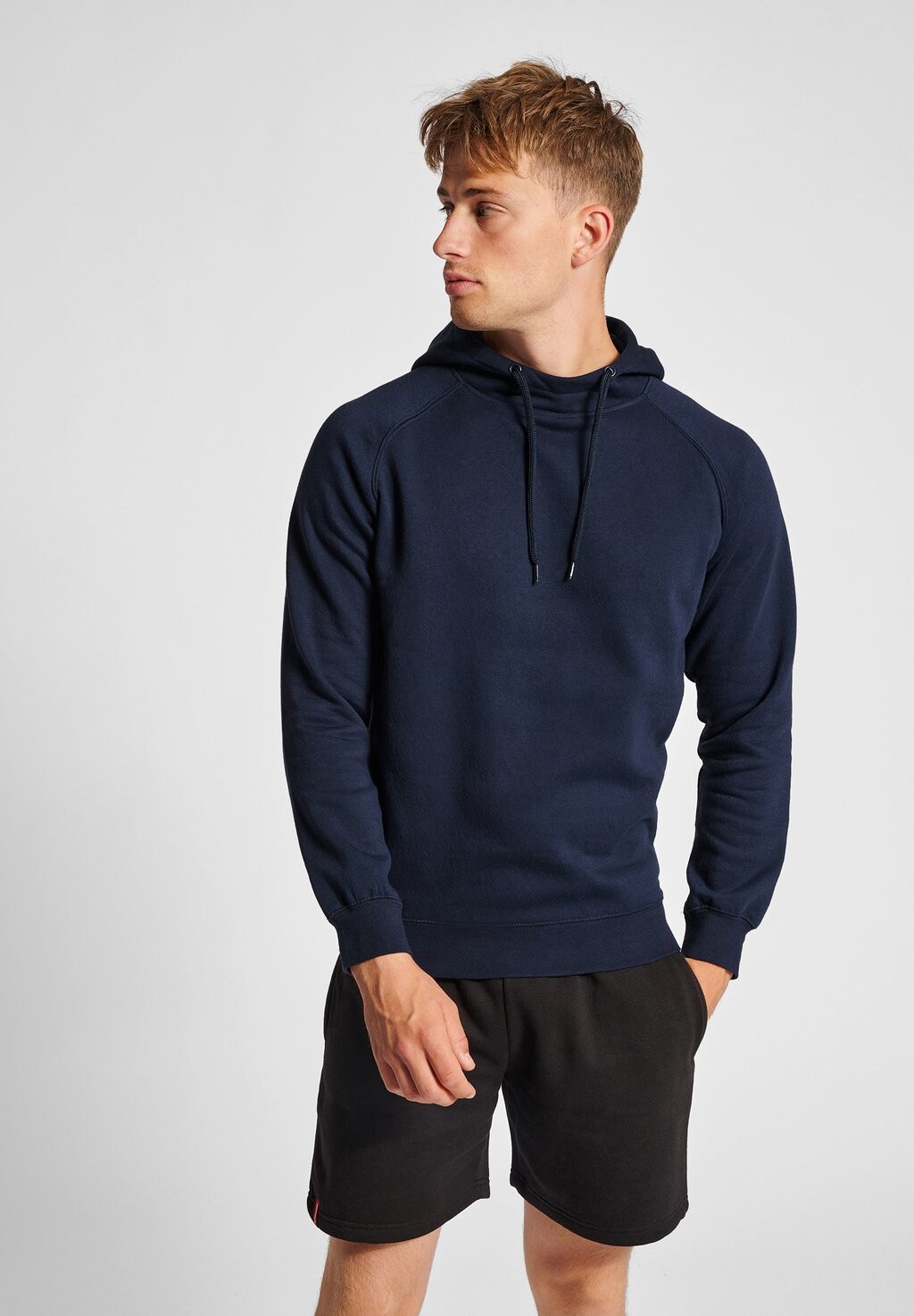 

Толстовка с капюшоном Hummel, серо-голубой, Синий