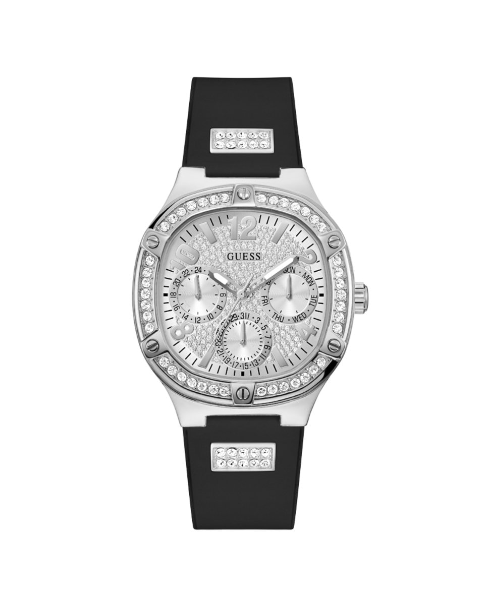 Женские часы Duchess GW0619L1 с силиконовым ремешком и черным ремешком Guess, черный