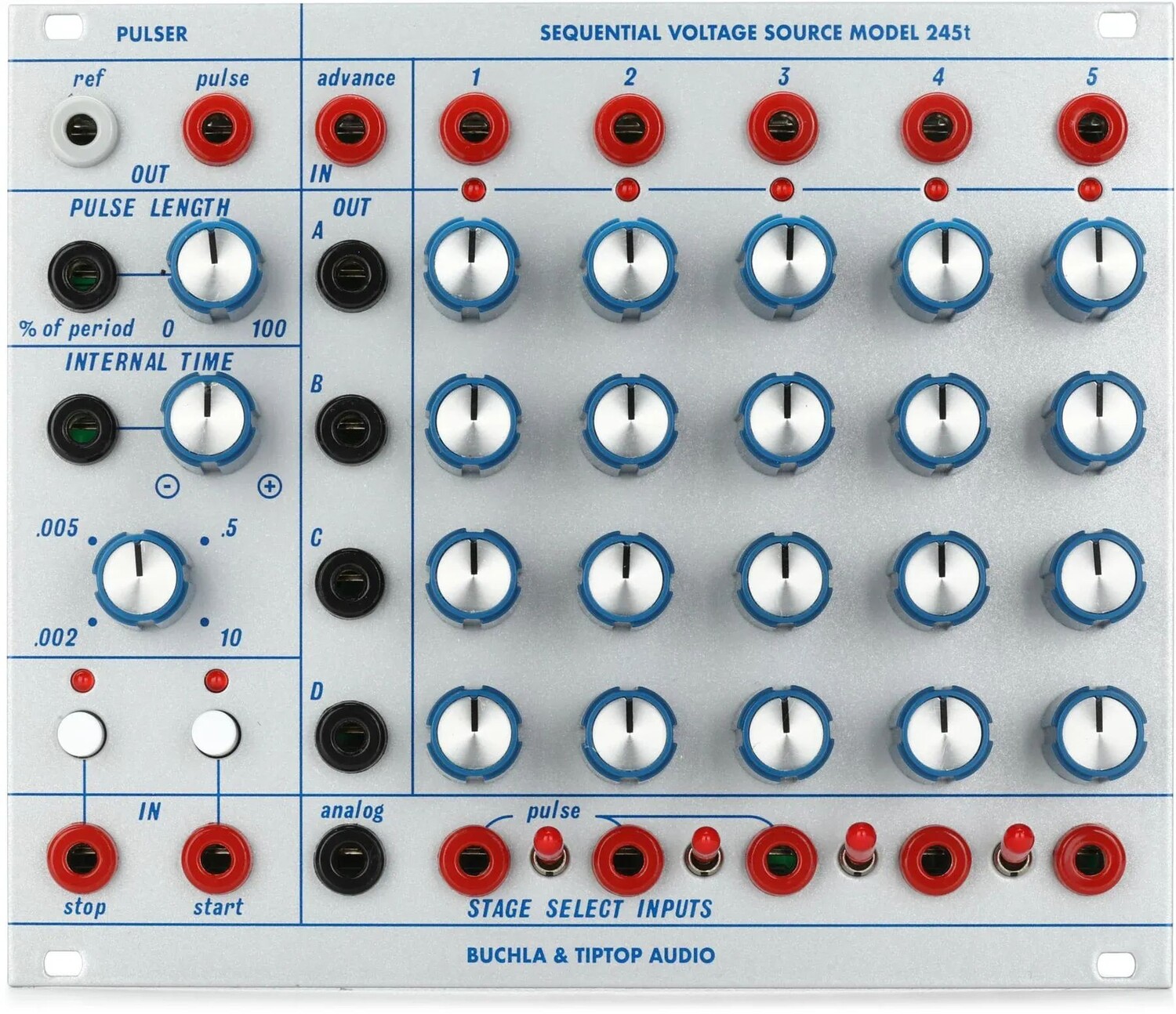 

Модуль Eurorack Tiptop Audio Buchla 245t с последовательным источником напряжения
