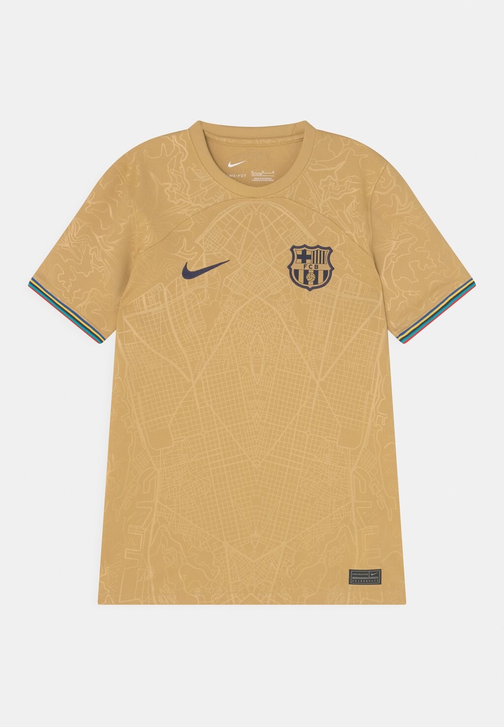 

Команда Fcb Y Nk Df Stad Jsy Ss Aw Nike, цвет club gold/obsidian