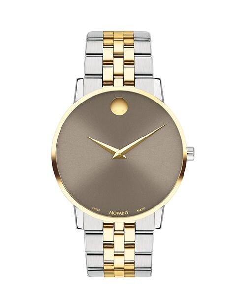 

Классические двухцветные часы Museum, 40 мм Movado, цвет Brown