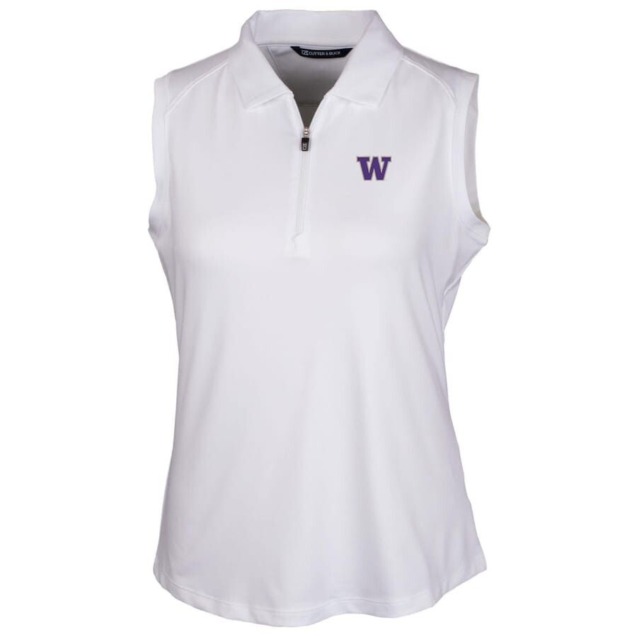 

Поло без рукавов Cutter & Buck Washington Huskies, белый