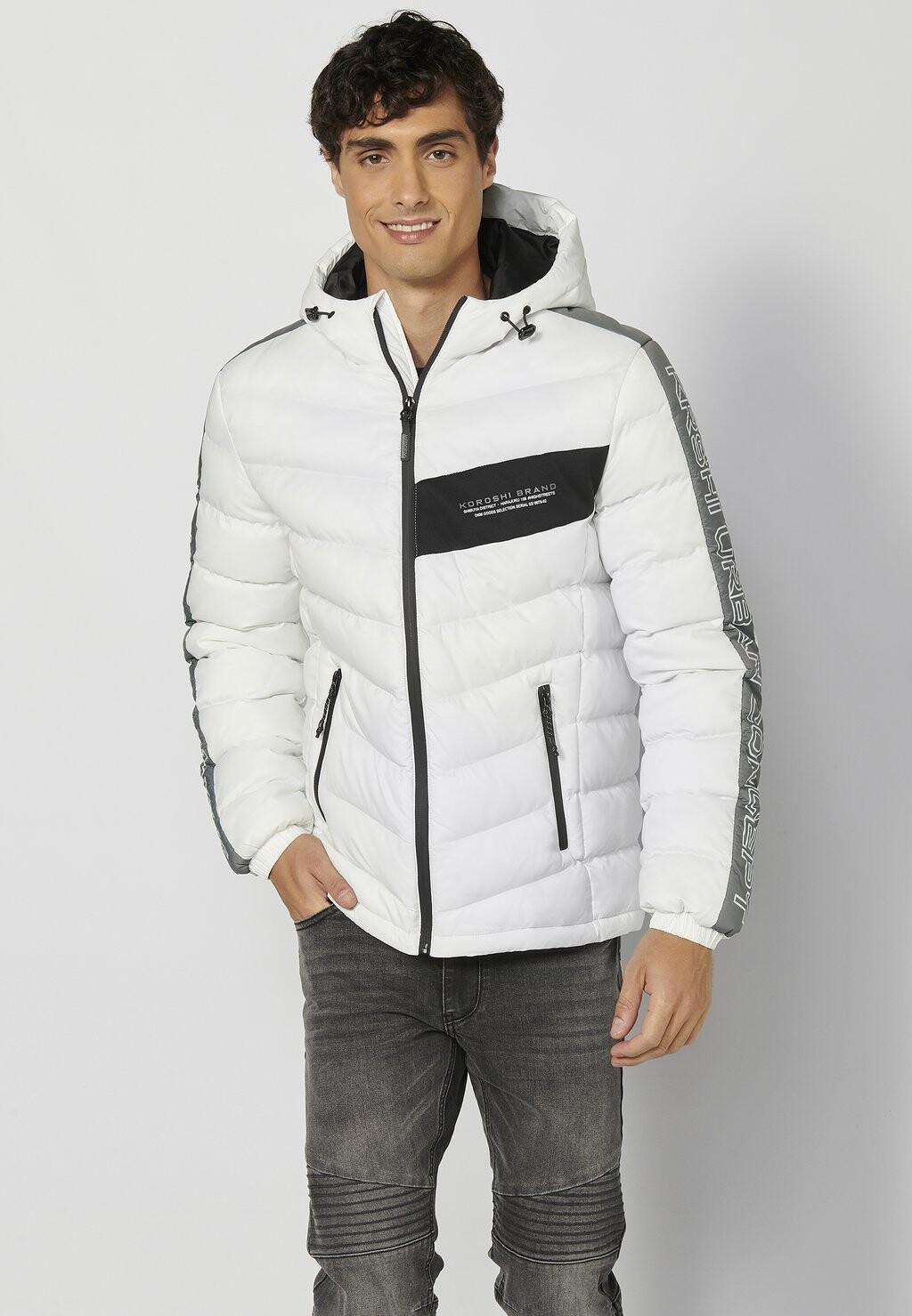 

Зимняя куртка Padded Koroshi, цвет crudo off white