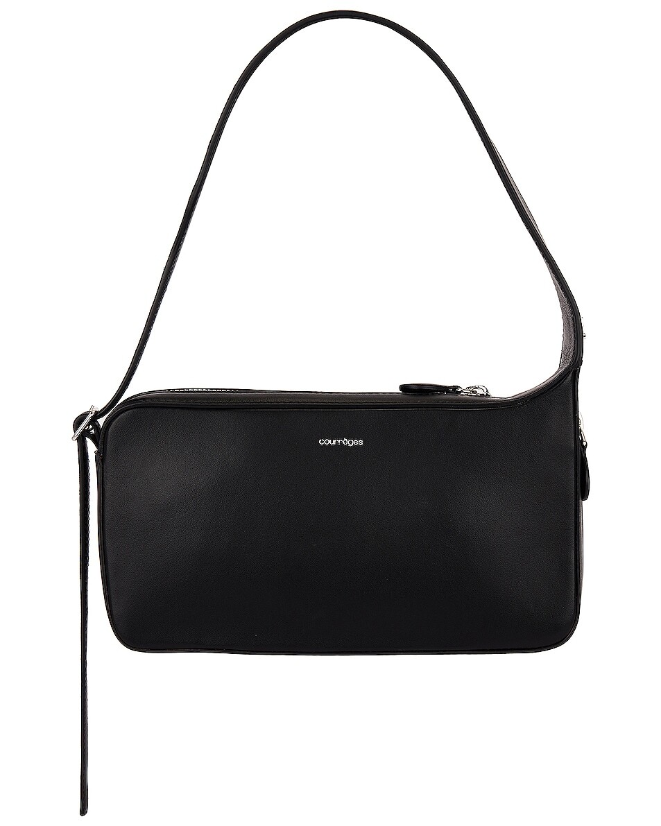 

Сумка Courreges Raceruette Leather, черный
