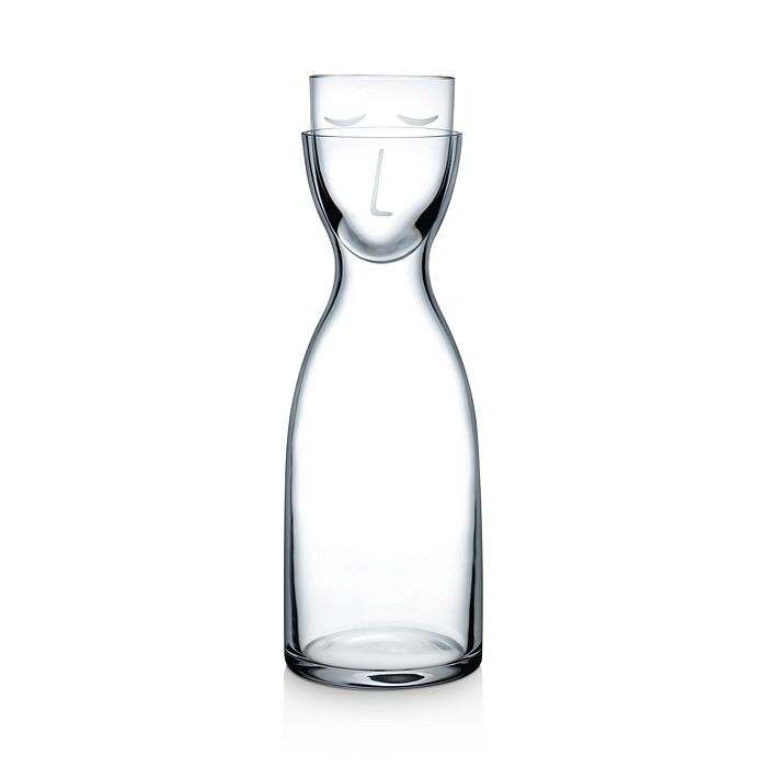 

Стеклянный набор из кувшина и чашек для воды Mr. & Mrs. Night телесного цвета Nude Glass, белый