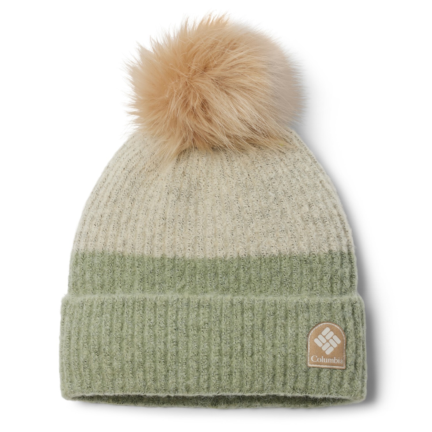 

Шапка Columbia Winter Blur Pom Pom Beanie, цвет Safari/Chalk
