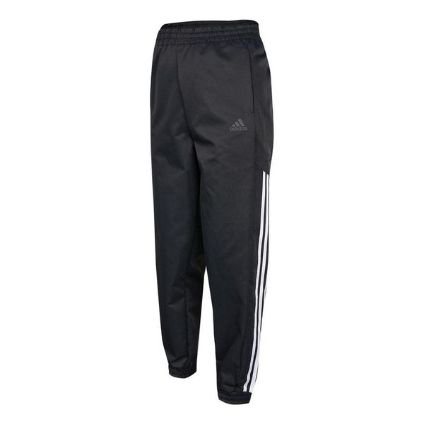 Спортивные штаны (WMNS) adidas Solid Color Side Stripe Printing Elastic Waistband Sports Pants/Trousers/Joggers Autumn Black, черный