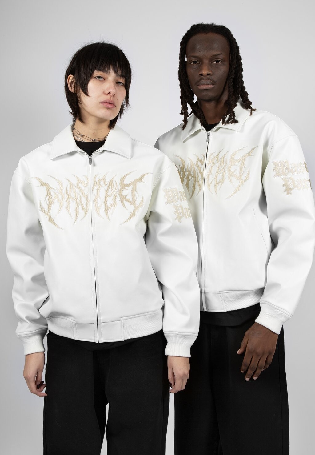 

Куртка из искусственной кожи VARSITY JACKET BLITZ UNISEX Wasted Paris, цвет white