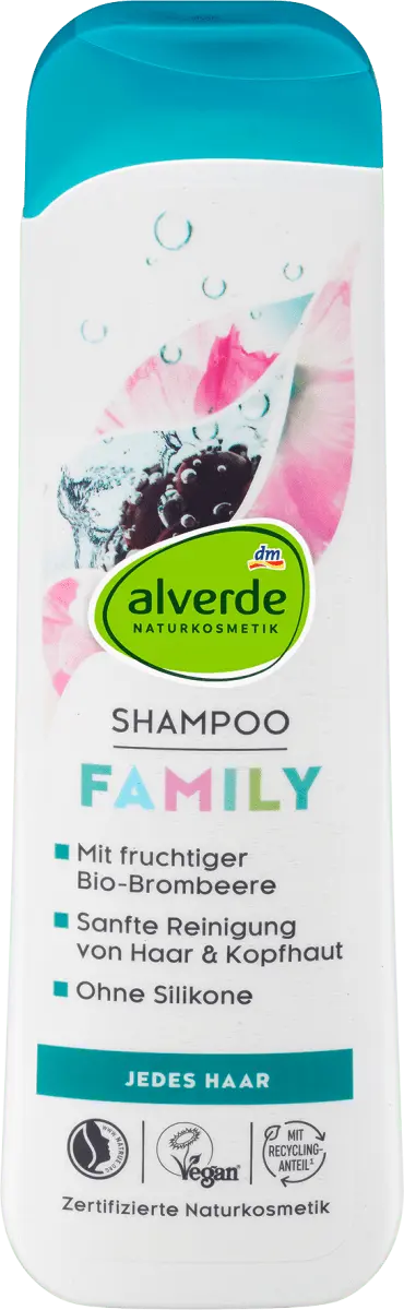 

Шампунь Family Organic Mallow Organic Blackberry 300мл alverde NATURKOSMETIK