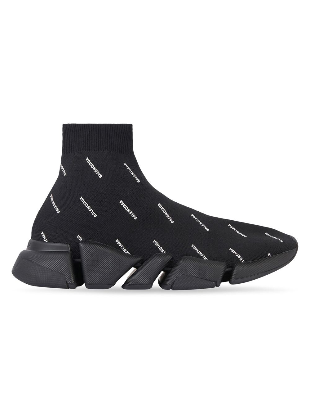 Кроссовки Speed 2.0 из переработанного трикотажа Balenciaga, черный