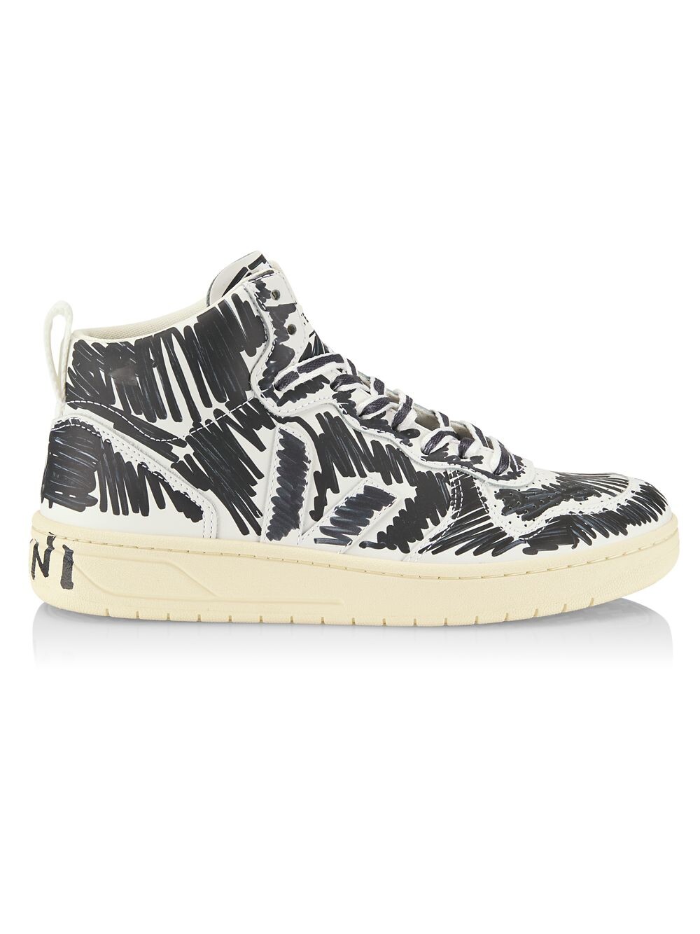 

Кожаные высокие кеды Marni x Veja Marni, черный