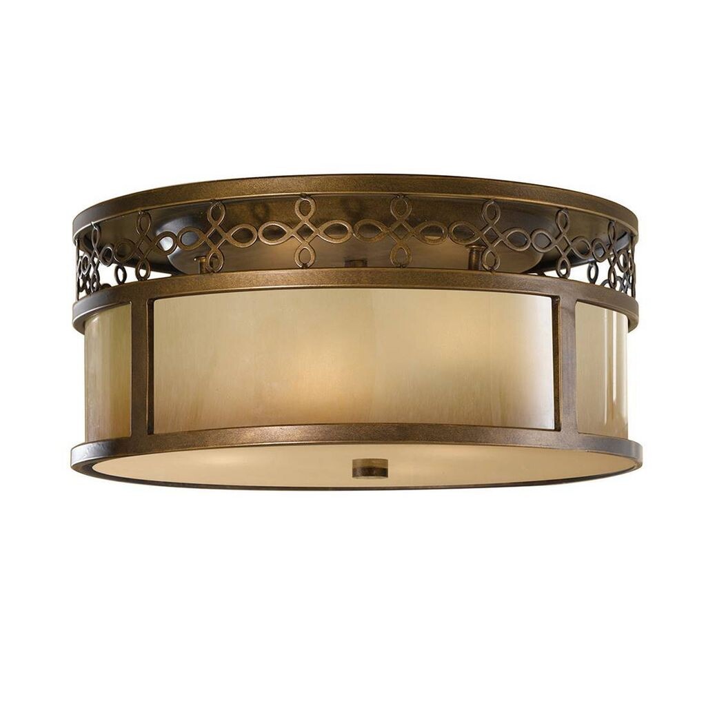 

Потолочный светильник Justine, бронза и стекло, 38 см Elstead Lighting