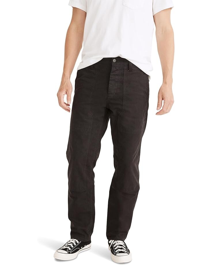 

Брюки Madewell Relaxed Straight Workwear, цвет Black Coal
