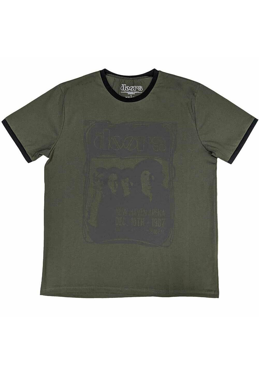

Футболка с принтом THE DOORS NEW HAVEN FRAME RINGER Paradiso Clothing, зеленый