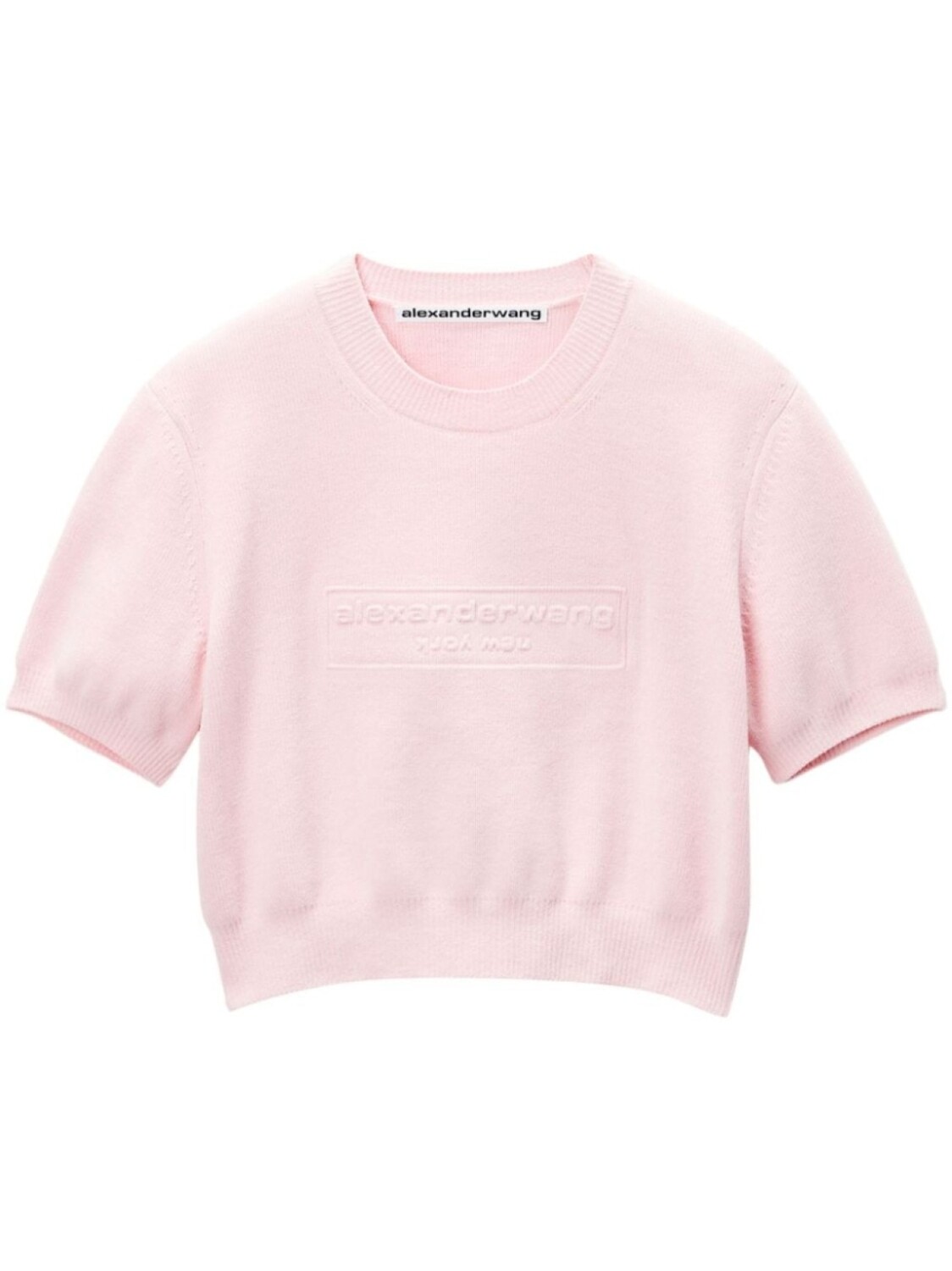 

Alexander Wang футболка с тисненым логотипом, розовый