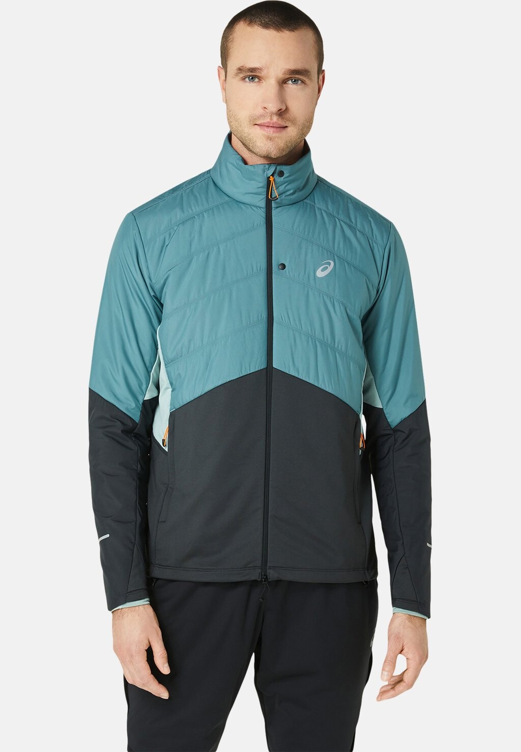 

Куртка для бега Winter Run Jacket ASICS, цвет foggy teal graphite grey