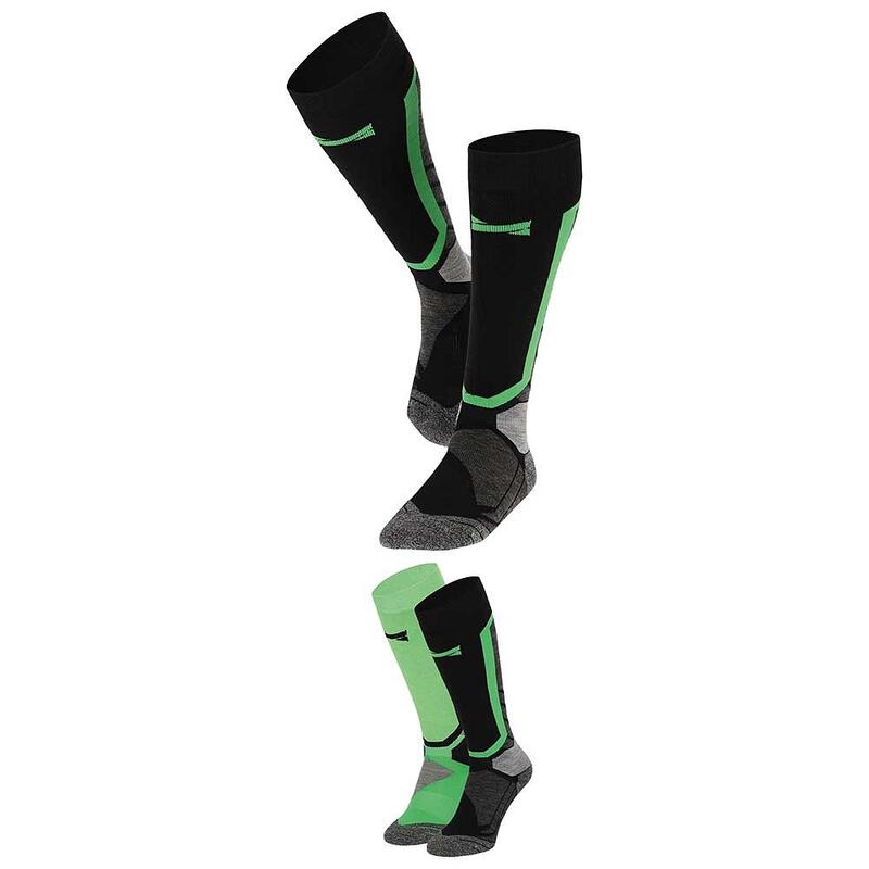 Носки для сноуборда Xtreme, зеленые, 2 пары унисекс обвязки для сноуборда xcman унисекс