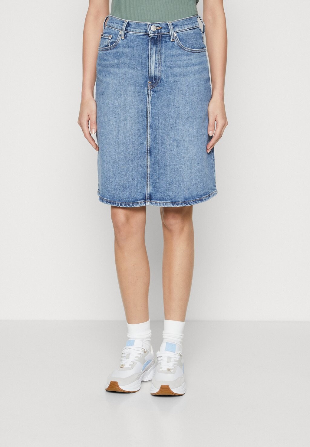 

Джинсовая юбка SKIRT Tommy Hilfiger, цвет mel