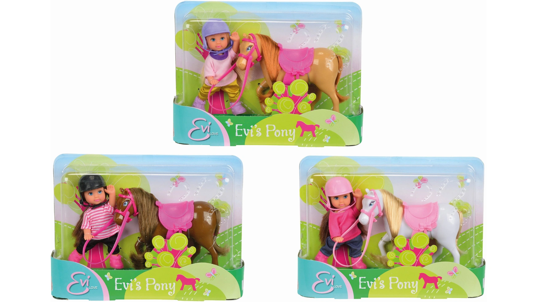 Simba Toys Эви Лав Пони Эви, 3-ж седло для верховой езды на лошади для лошадей пони