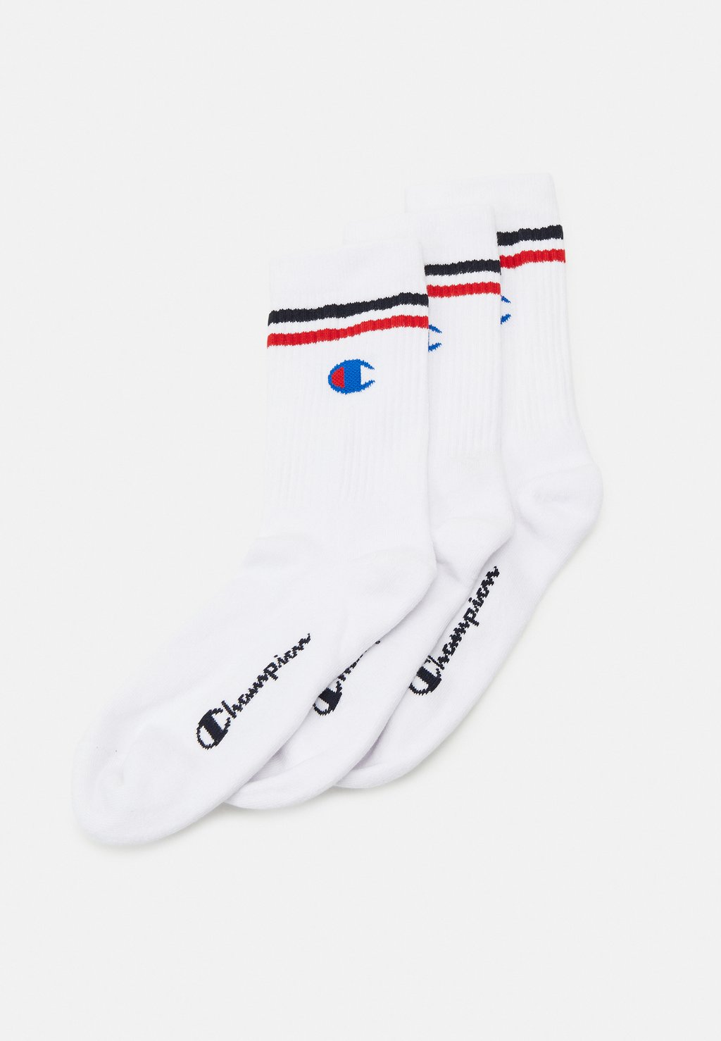 Спортивные носки SEASONAL CREW SOCKS UNISEX 3 PACK Champion, цвет white носки спортивные yonex socks 8422 x3 white l