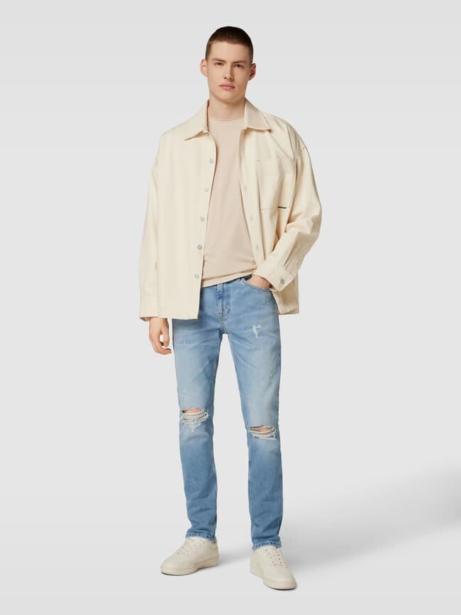 

Джинсы узкого кроя в поношенном стиле, модель AUSTIN Tommy Jeans, джинс