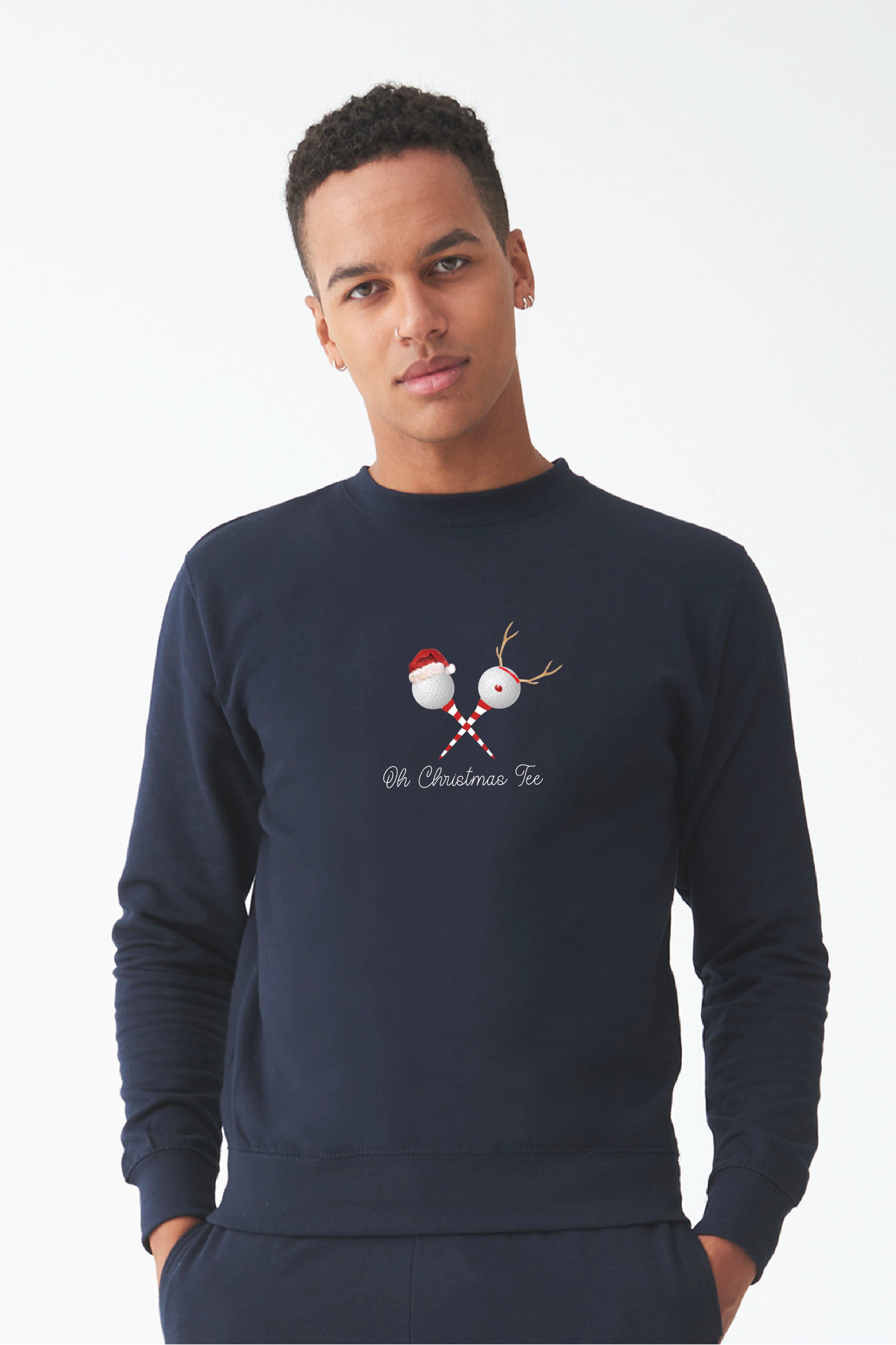 Рождественская футболка для гольфа, Рождественский джемпер The Alphabet Gift Shop, синий