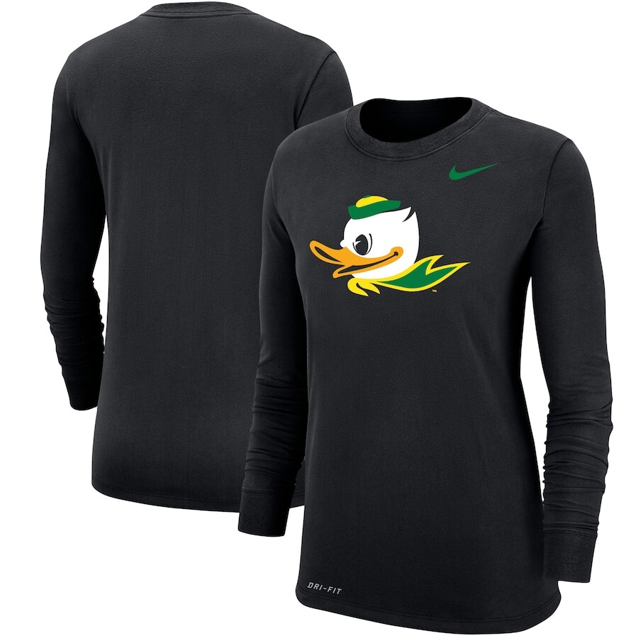 

Футболка с длинным рукавом Nike Oregon Ducks, черный
