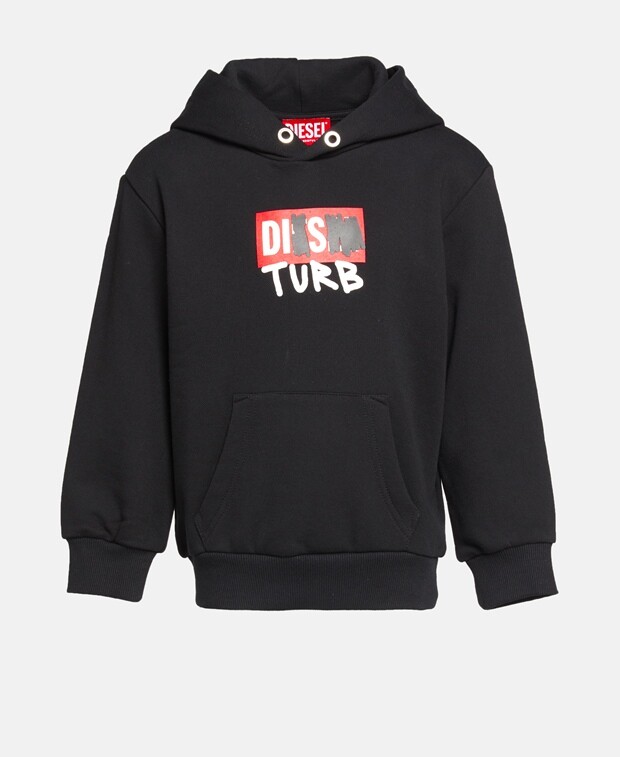 

Худи с капюшоном Diesel, черный