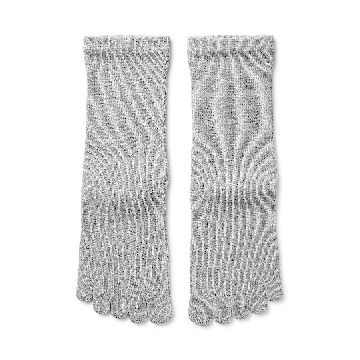 

Носки прямоугольные, 5 пальцев (женские) MUJI, серый