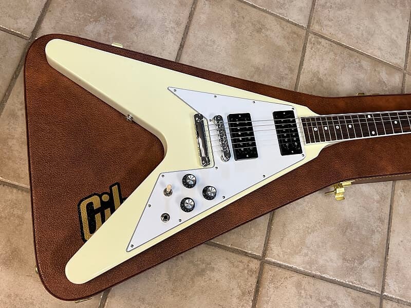 

Электрогитара 2023 Gibson '70s Flying V Electric Guitar Classic White