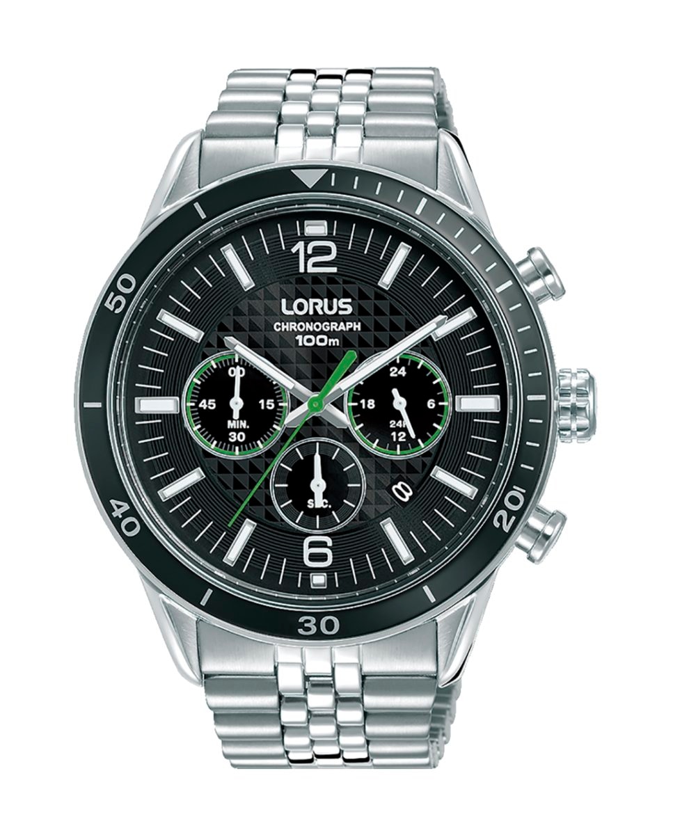 Мужские часы Sport man RT325JX9 со стальным и серебряным ремешком Lorus, серебро