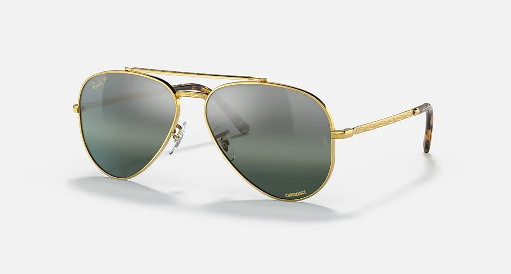 

Солнцезащитные очки Ray-Ban NEW AVIATOR, серебристый/синий