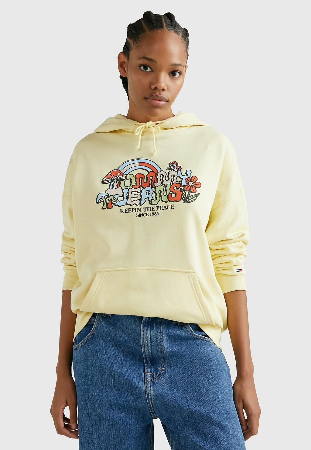 

Толстовка с капюшоном Tommy Jeans, желтый