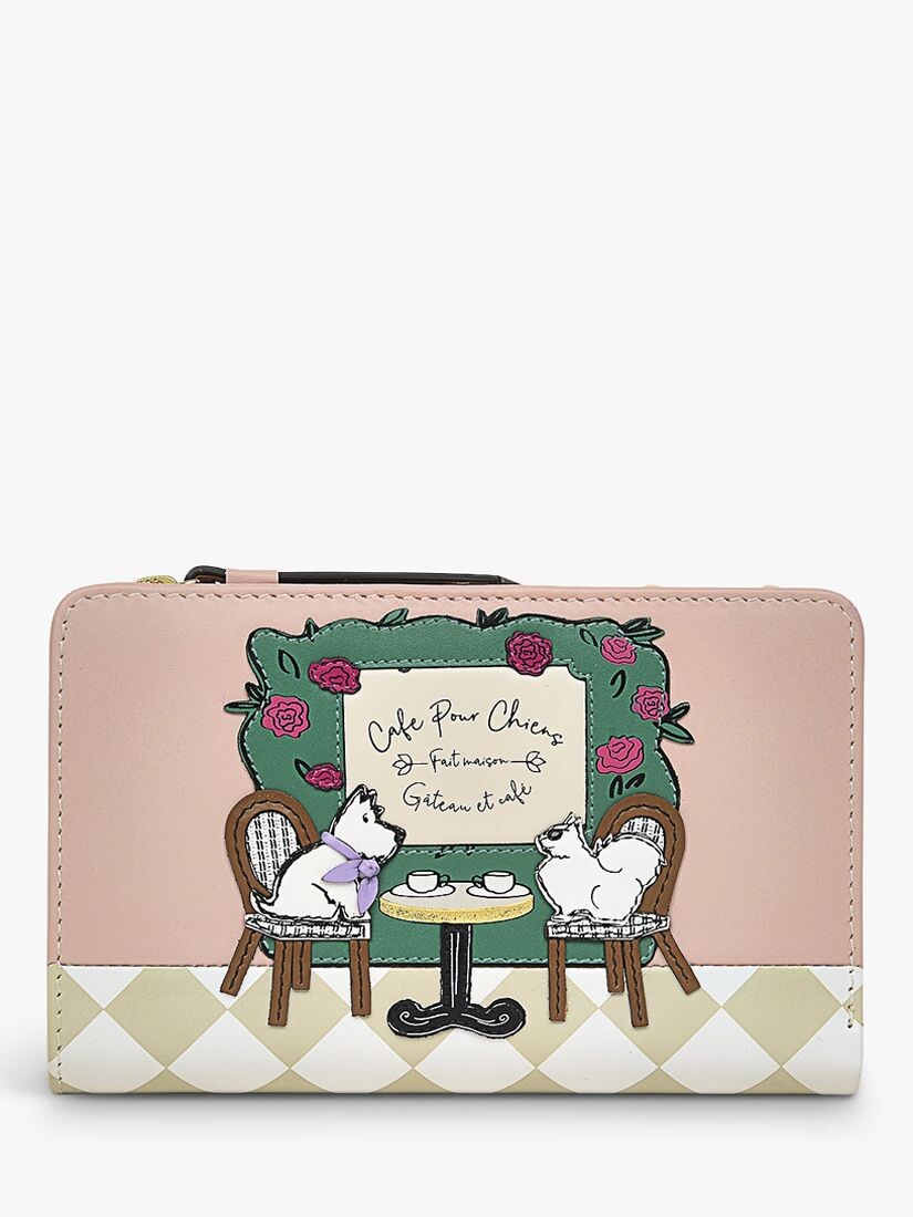 

Кошелек двойного сложения Radley Dog Cafe, средний, цвет "Розовые прерии"