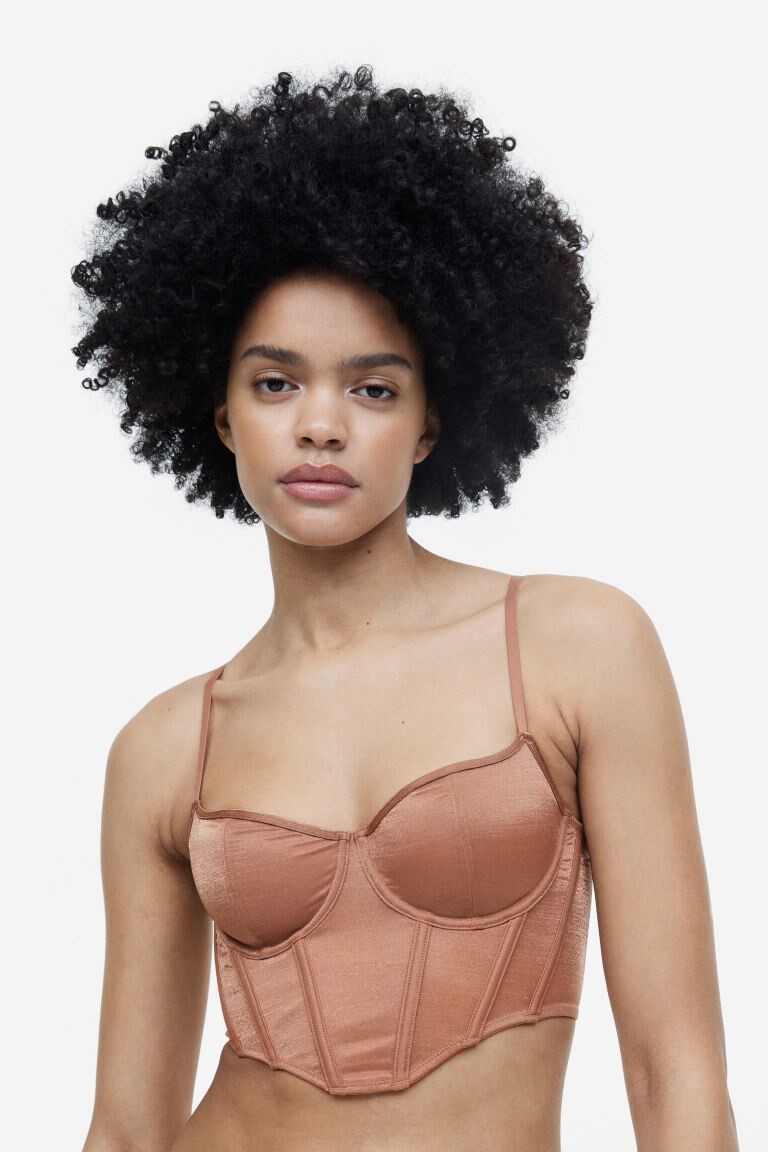 

Бюстье из сетки без подкладок H&M