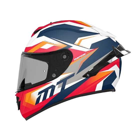 Шлем полнолицевой MT Helmets Rapide Pro Fugaz I0, разноцветный