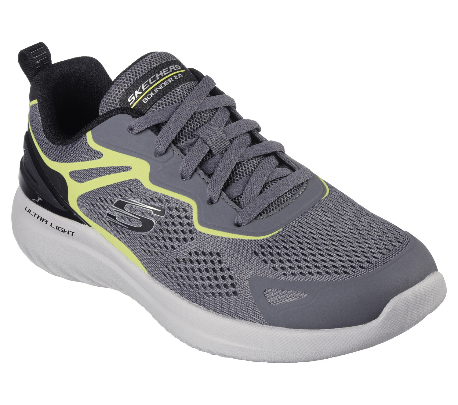 

Низкие кроссовки Skechers BOUNDER 2.0 ANDAL, цвет Dunkelgrau/Lime