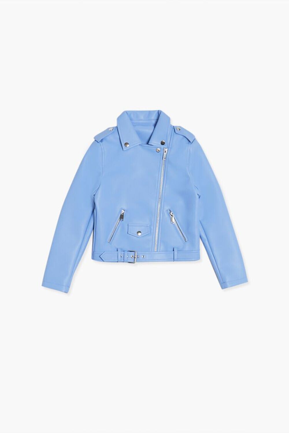 

Мотоциклетная куртка из искусственной кожи для девочек Forever 21, синий