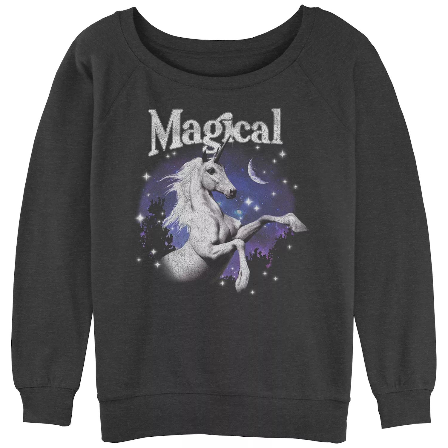 Махровый пуловер с напуском Magical Unicorn для юниоров