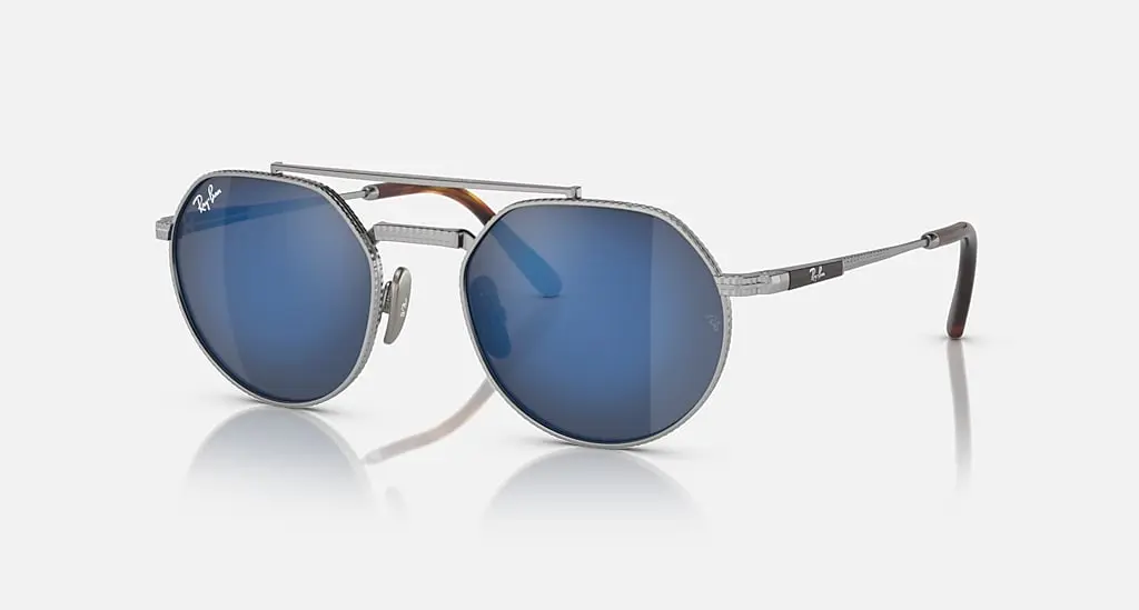 

Солнцезащитные очки Ray-Ban JACK II TITANIUM, серо-синий