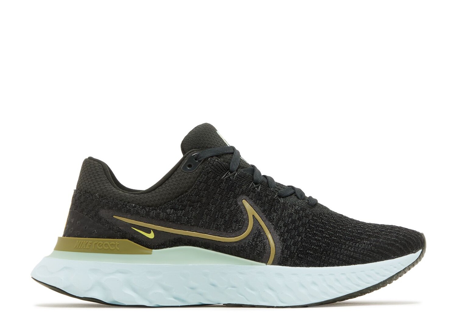 

Кроссовки Nike React Infinity Run Flyknit 3 'Night Forest Enamel Green', черный