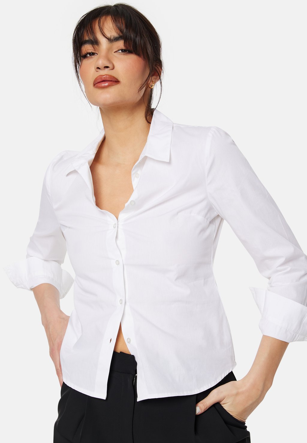 Блузка-рубашка MILLA Bubbleroom, цвет white