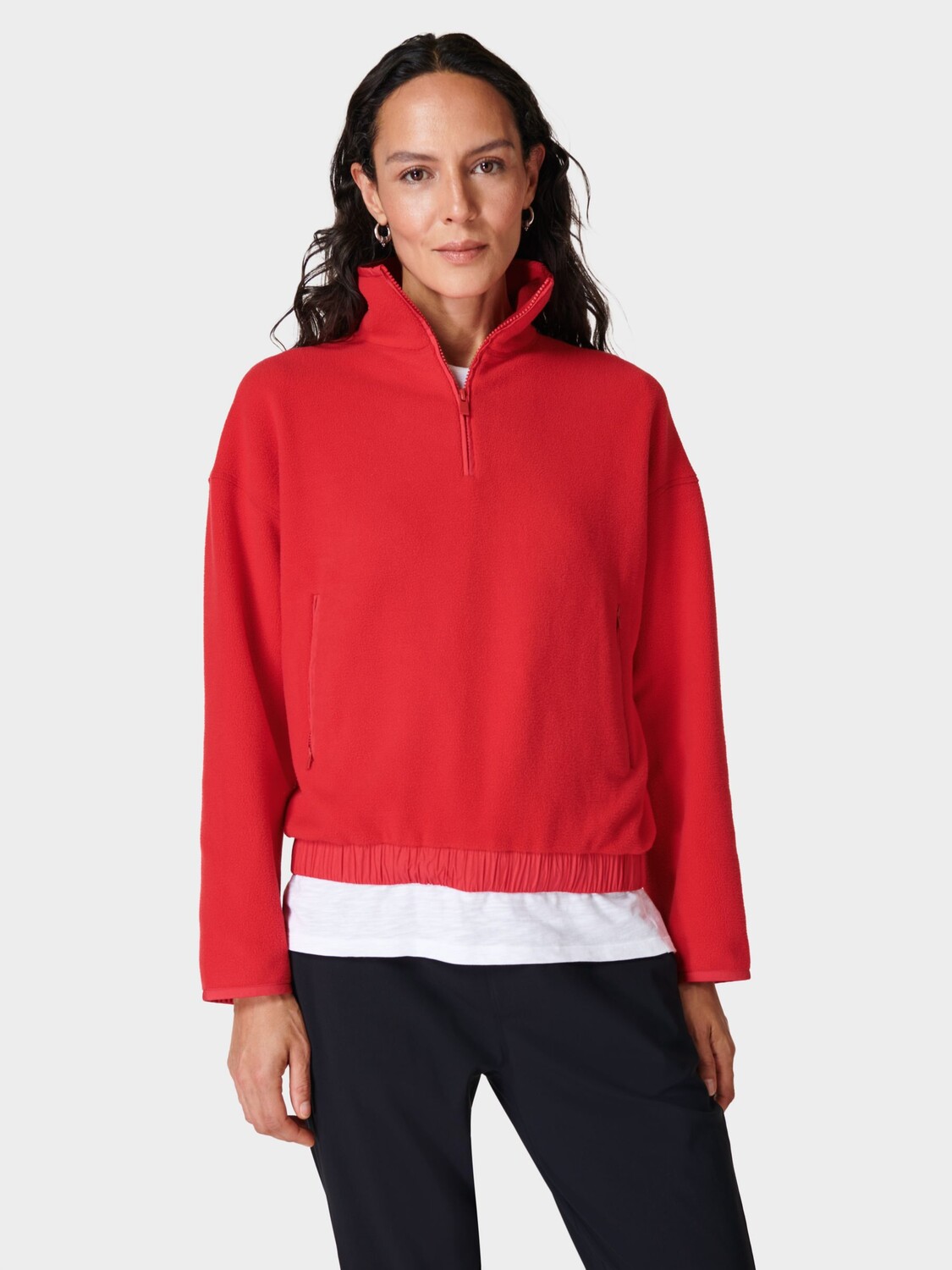 

Толстовка Mallow на молнии до половины Sweaty Betty, ярко-красный