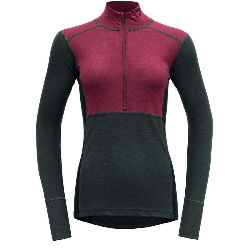 

Функциональная рубашка Lauparen Merino 190 Zip Neck Wmn свекольно-древесно-чернильный DEVOLD, цвет rot