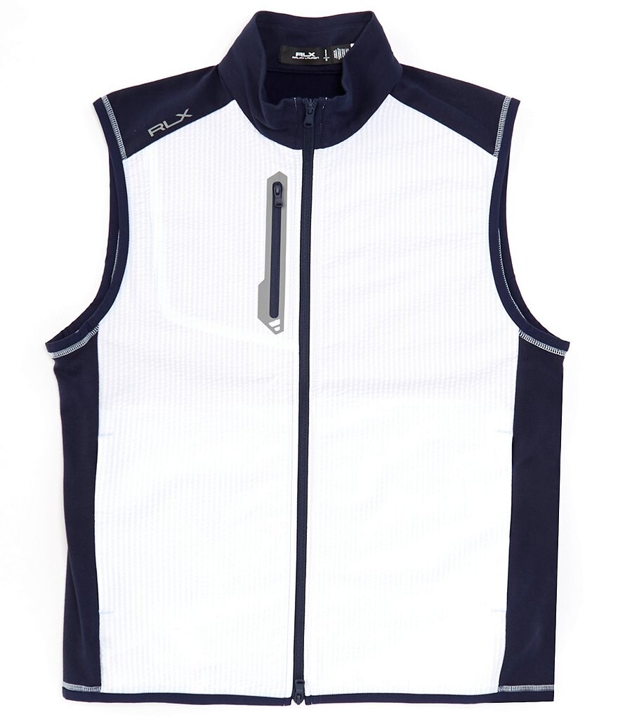 

Гибридный жилет с молнией во всю длину Polo Ralph Lauren RLX Golf, синий