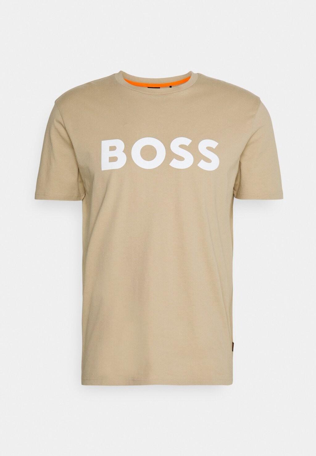 

Футболка с принтом BOSS, бежевый