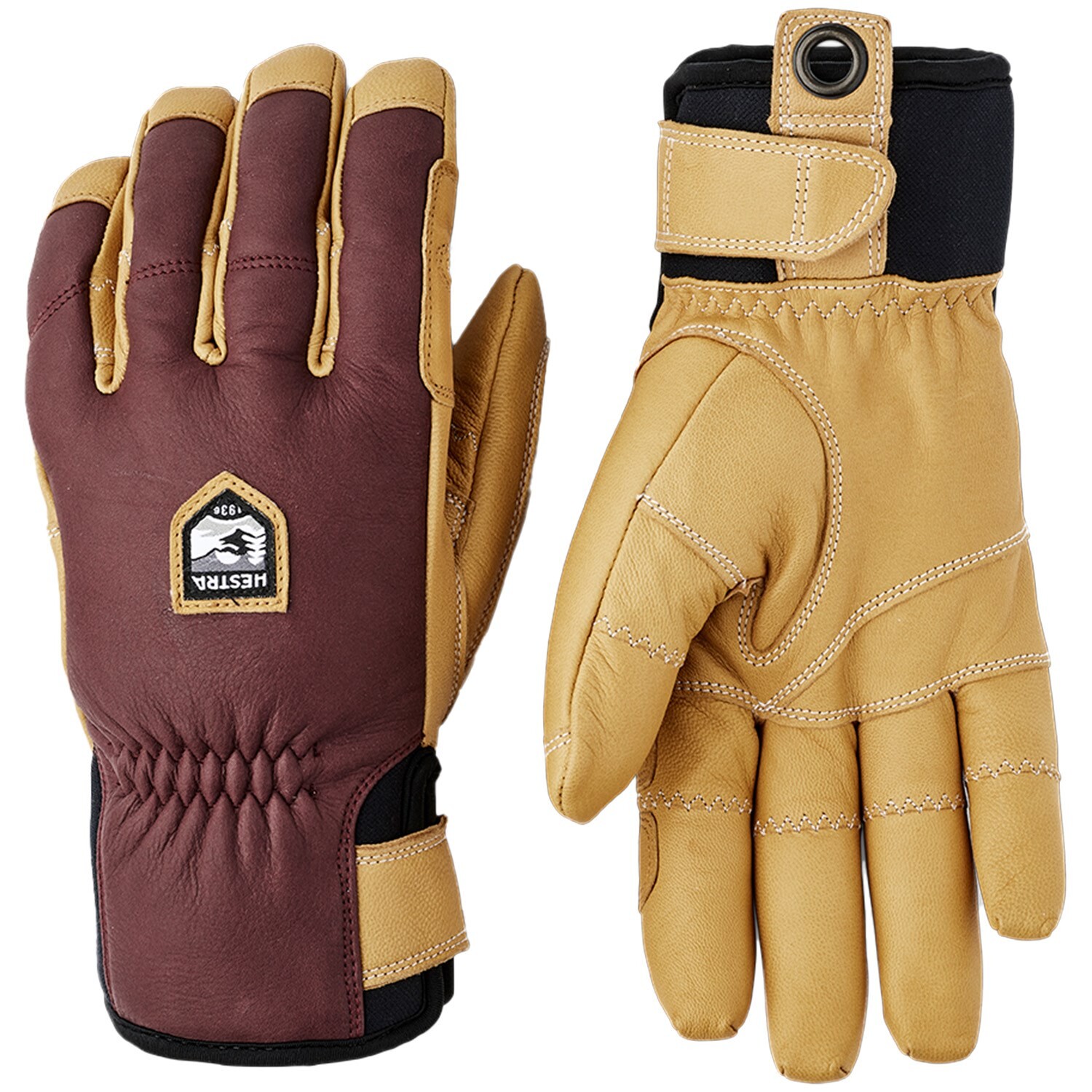 

Перчатки Hestra Ergo Grip Incline, цвет Bordeaux/Natural Brown