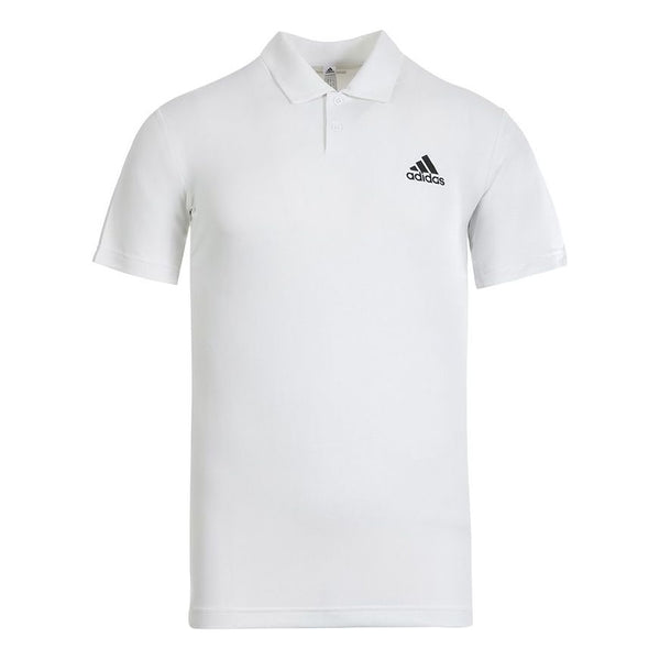 футболка adidas mens tennis sports polo shirt white белый Футболка adidas H.rdy Polo Tennis Sports Training Breathable Short Sleeve Polo Shirt White, белый