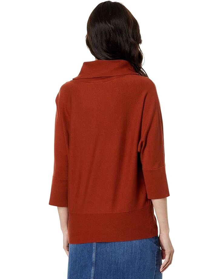 

Свитер Elliott Lauren Modal Knit Cowl Neck 3/4 Sleeve Sweater, цвет Bourbon