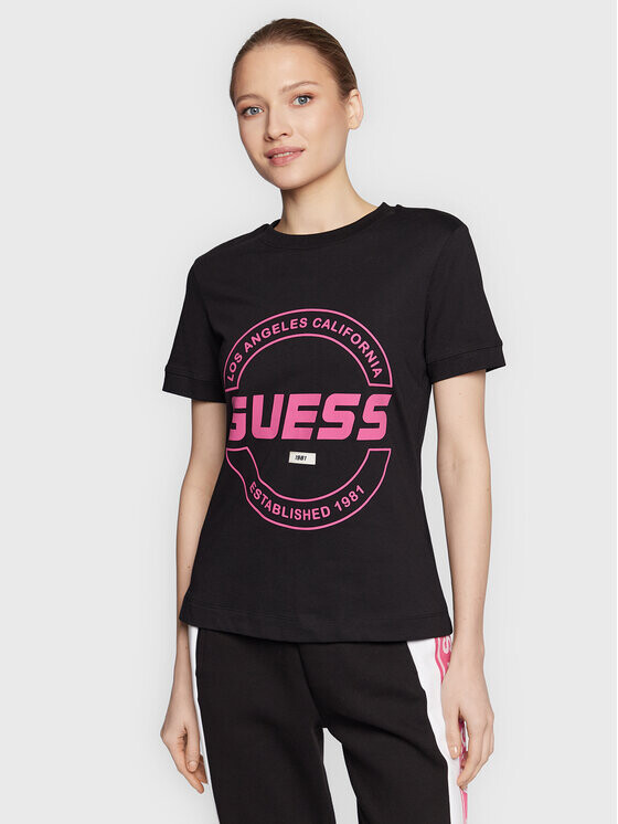 

Футболка стандартного кроя Guess, черный